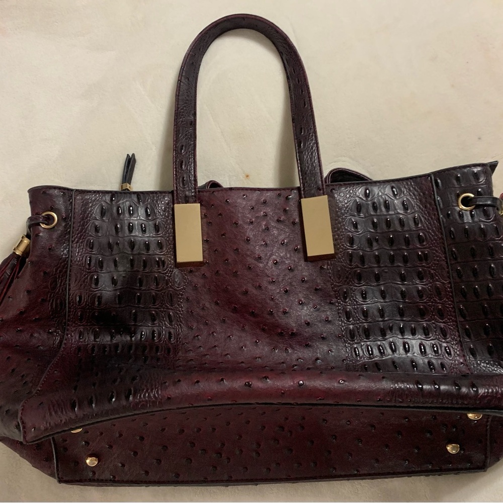 Elegant Burgundy Tote Bag